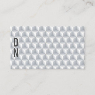 Le blanc 3D sans couture cube le carte de visite