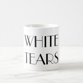 Le blanc déchire la tasse en texte de fantaisie
