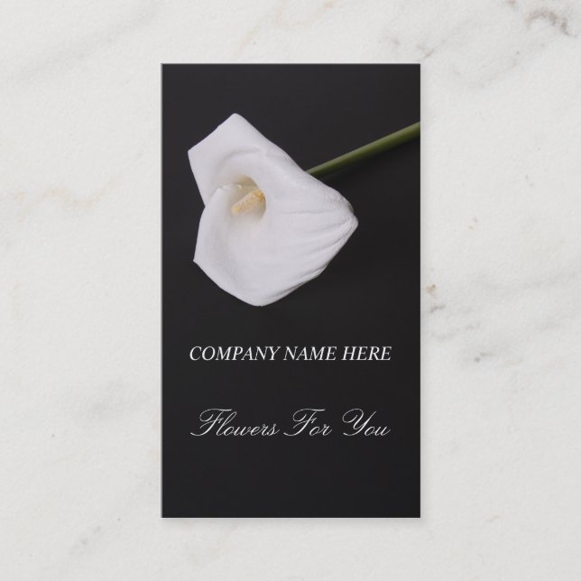 Le blanc fleurit callalilly pour vous le carte de (Devant)