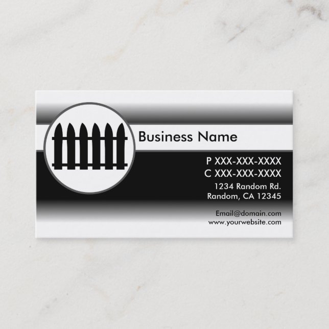 Le blanc noir se fanent des cartes de visite de (Devant)