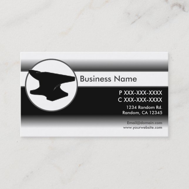 Le blanc noir se fanent les cartes de visite faits (Devant)