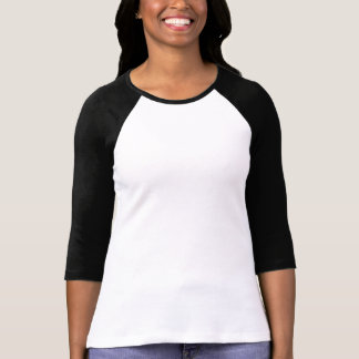 Le blanc raglan do-it-yourself de T-shirt ajoutent