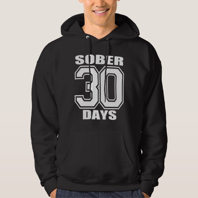 LE BLANC SUR LE SWEAT - SHIRT À CAPUCHE NOIR (Devant)