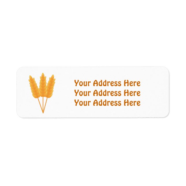 Le blé échappe les Étiquettes de adresse (Devant)