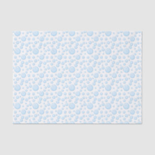 Le bleu bouillonne papier de soie de soie de