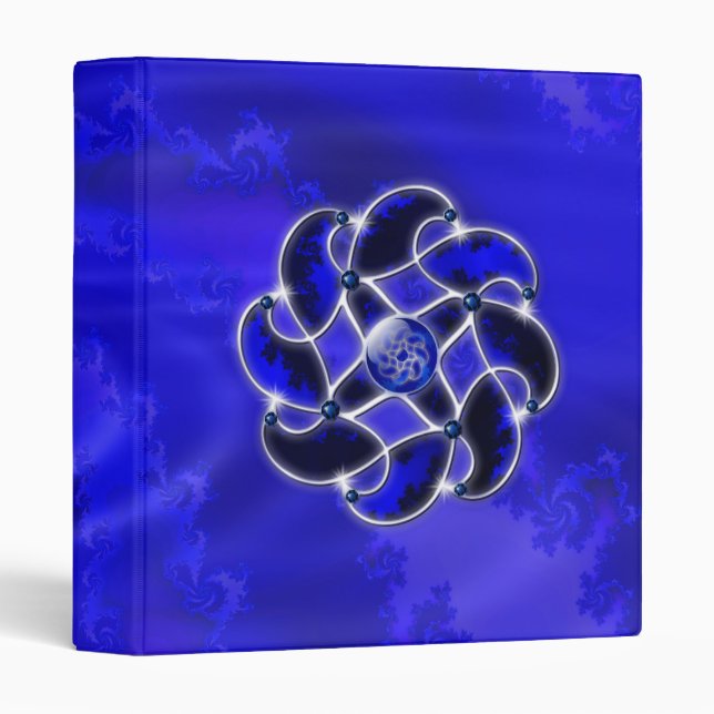 Le bleu comme Classeur de mer (Devant/Côté)
