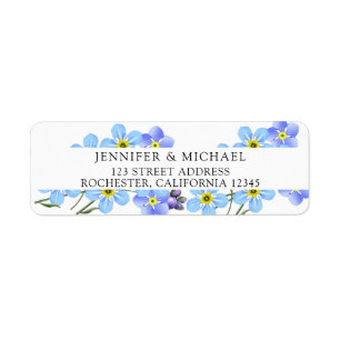 Le bleu d'aquarelle m'oublient retour non floral