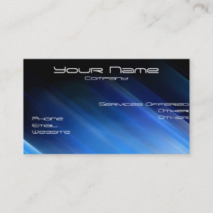 le bleu rayonne le carte de visite