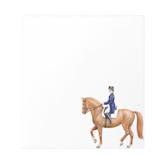 Le Bloc-notes équestre du Cheval Dressage (Devant)