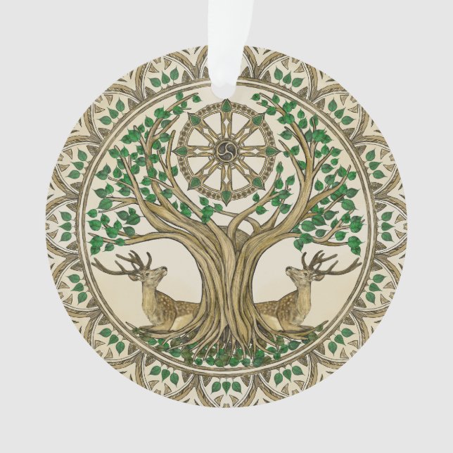 Le Bodhi arbre Dharma Wheel (devant)