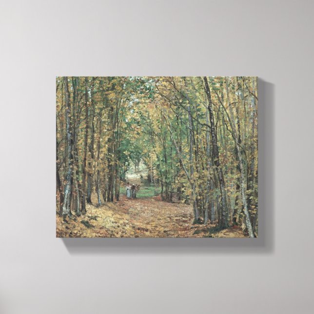 Le bois de Marly par Camile Pissaro imprimé toile (Recto)
