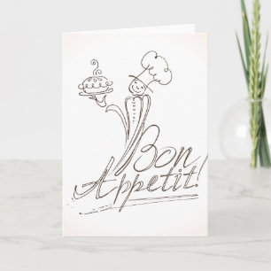 Le Bon Chef dit Bon Appetit ! Carte de voeux