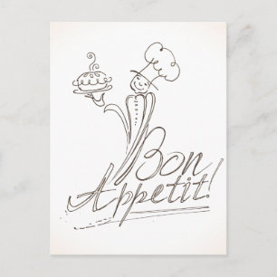 Le Bon Chef dit Bon Appetit ! Carte postale