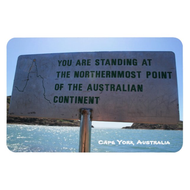 Le bon signe, Cape York Australie - Premium Magnet (Horizontal)