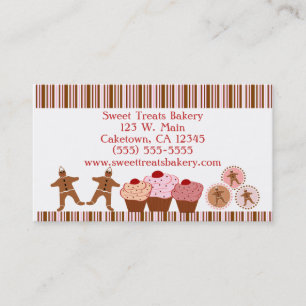 Le bonbon traite le carte de visite de boulangerie