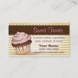 Le bonbon traite le carte de visite de boulangerie