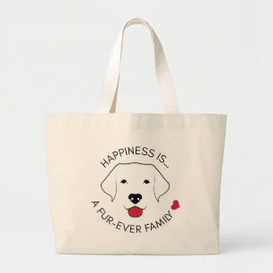 "Le Bonheur, c'est..." Sac fourre-tout Jumbo Canva