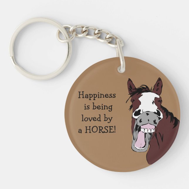 Le bonheur est aimé par un CHEVAL ! Devis Humour (Devant)