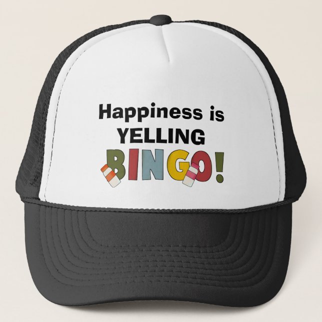 Le bonheur est crier casquette de Bingo (Devant)