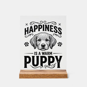 Le bonheur est un chiot chaud design de t-shirt vi