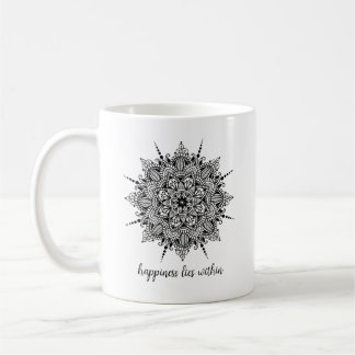 Le bonheur réside dans Mandala Coffee ou Tea Mug