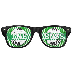 LE BOSS Soccer rétro Shades /Fun Party Lunettes de