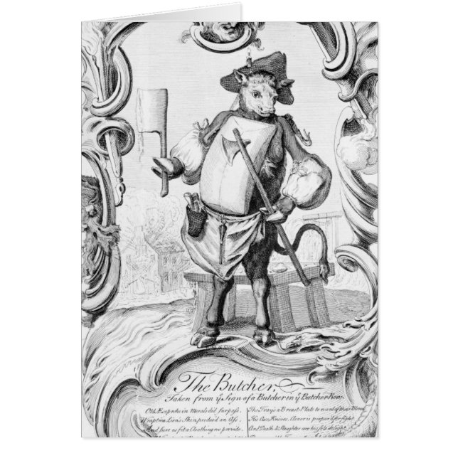 Le boucher, édité 1746 (Devant)