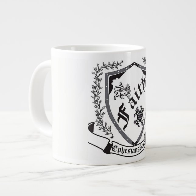 Le bouclier méga de Shalom de tasse de la foi (Devant gauche)