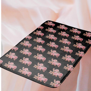 Le Boudoir Noire Pink Peach Black  Bath Mat