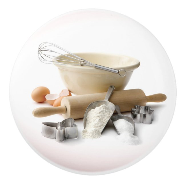 Le bouton en céramique de Baker (Devant)