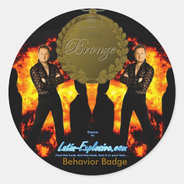 LE Bronze Badge Behaviour Stickers (Front)