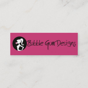 Le bubble-gum conçoit le carte de visite