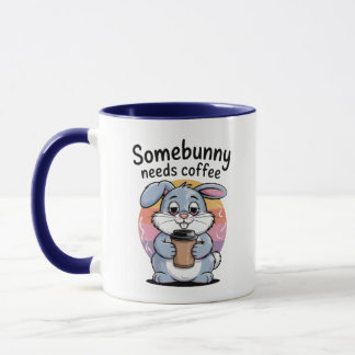 Le Bunny A Besoin De Mug De Café