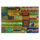 Le cactus fleurit une planche à découper