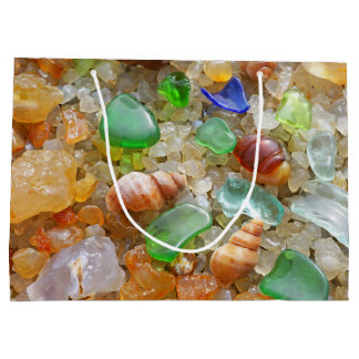 Le cadeau de Seaglass de vert bleu met en sac les