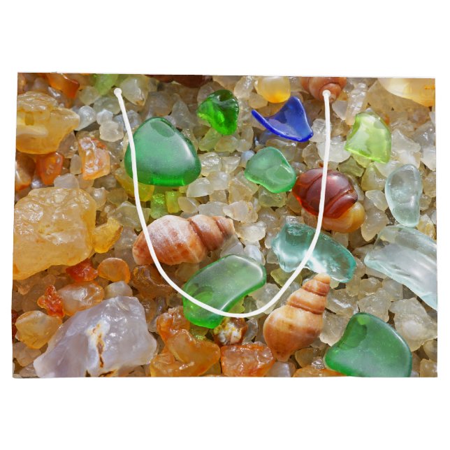 Le cadeau de Seaglass de vert bleu met en sac les (Dos)