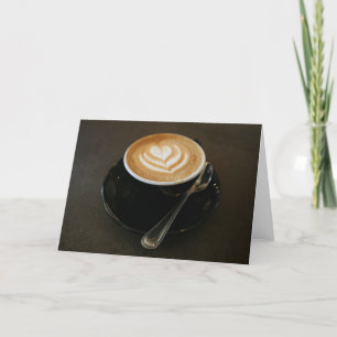 Le café c'est l'amour - carte pour notes
