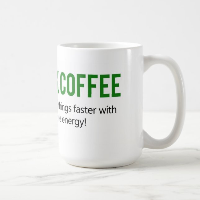 Le café de boissons font une tasse plus rapide de (Droite)
