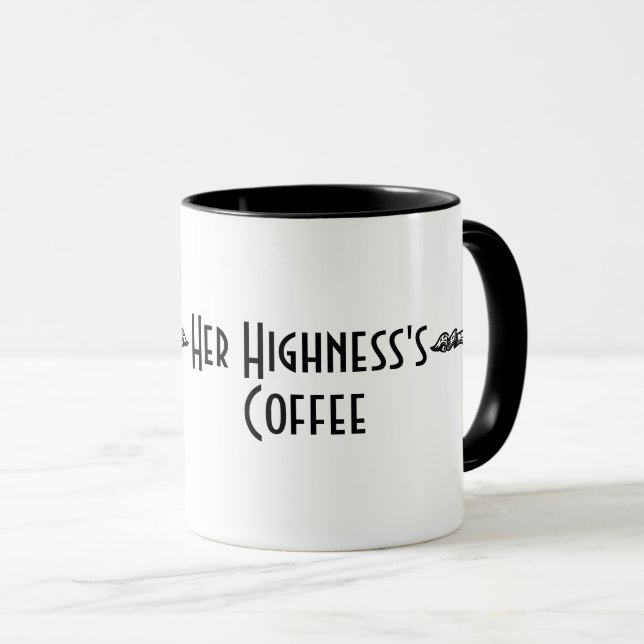 "Le café de Son Altesse" Mug (Devant droit)