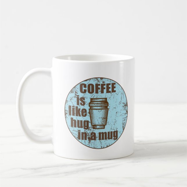 Le café est comme serrer dans une tasse un drôle d (Gauche)