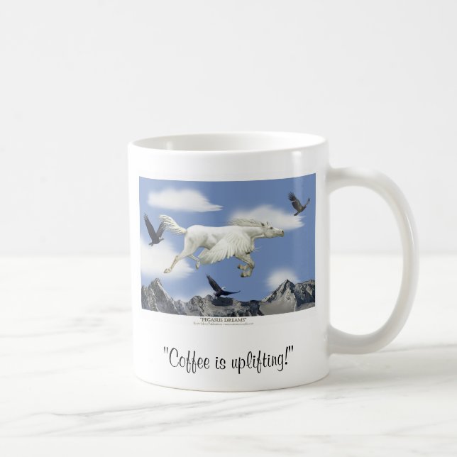 LE CAFÉ EST EN TRAIN D'EXPLOSER ! Pegasus Art Mug (Droite)