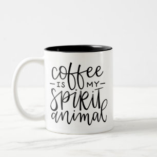 Le café est ma tasse d'animal d'esprit