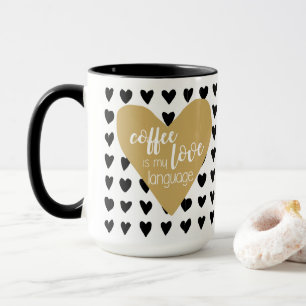 Le café est ma tasse de langue d'amour