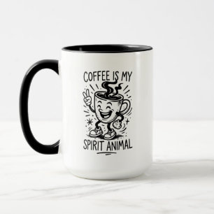 Le café est mon esprit Animal Premium Mug