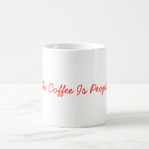 Le café est tasse de personnes