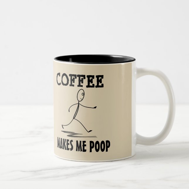 Le café me fait la dunette, tasse de café (Droit)