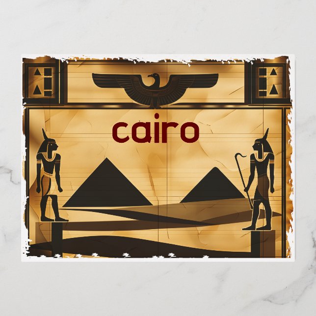 Le Caire, Egypte Carte postale...Voici Le Caire (Recto)