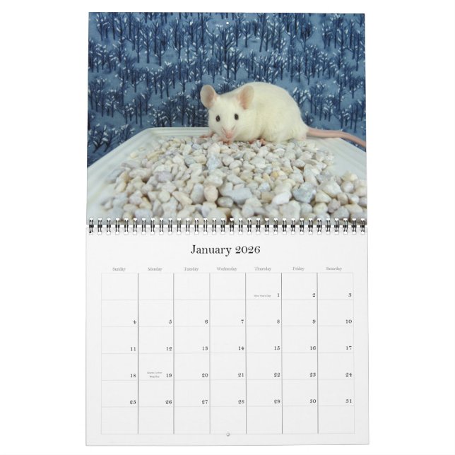 Le calendrier 2012 de l'amant de souris (Jan 2026)