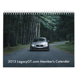 le calendrier 2013 du membre de LegacyGT.com