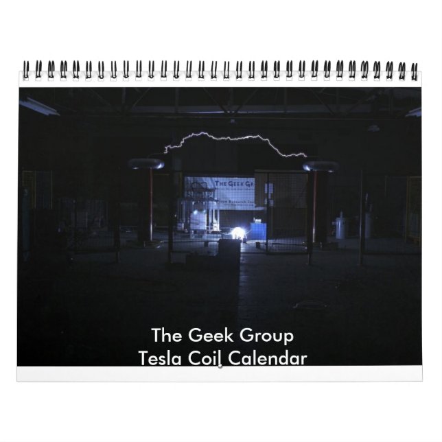 Le calendrier de bobine de Tesla de groupe de geek (Protection)
